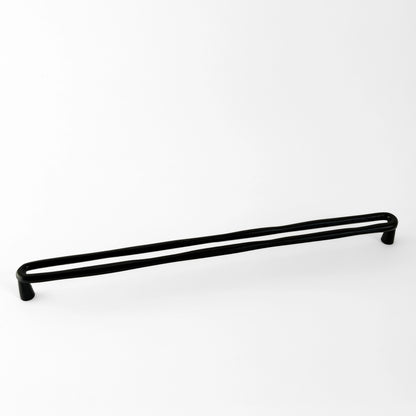 Juoda organinės formos rankenėlė 322mm vaizdas kampu