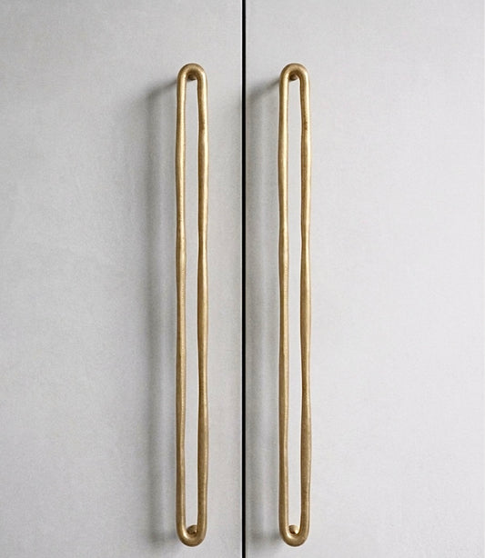 Organinės formos rankenėlė - sendintas auksas 322mm